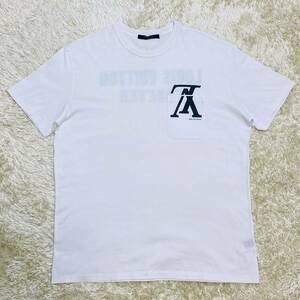 【美品/Lサイズ】 ルイヴィトン LOUIS VUITTON 半袖 Tシャツ FOREVER フォーエバー ホワイト キムジョーンズ イタリア製 