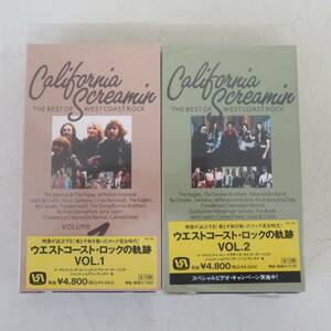 H00022238/〇VHSビデオx2/「ウエストコースト・ロックの軌跡 VOL.1・2セット」