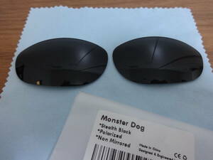 処分価格！！★オークリー Monster Dog モンスタードッグ用 カスタム偏光 レンズ STEARTH BLACK Color Polarized 新品 オークリー