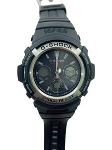 CASIO◆ソーラー腕時計・G-SHOCK/デジアナ/BLK