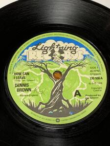 【オリジナル盤】7インチ レコード DENNIS BROWN - HOW CAN I LEAVE / PRINCE MOHAMMID - BUBBLING LOVE レゲエ ROOTS REGGAE レア 45