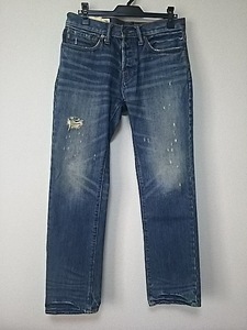 美品 Abercrombie&Fitch アバクロンビー&フィッチ ダメージ加工 デニムパンツ W28