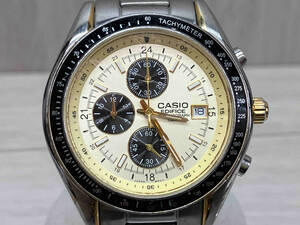 CASIO EDIFICE EF-503 クォーツ ケースサイズ 3.8cm ベルト長さ 17cm ケースキズ、打コンあり