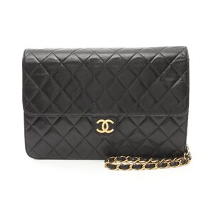 シャネル マトラッセ ブランドオフ CHANEL ラムスキン（羊革） ショルダーバッグ ラムスキン 中古 レディース