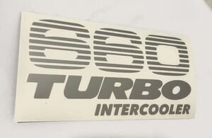 660 TURBO INTERCOOLER ステッカー 縦7cm横13cm スズキ キャリイ エブリイ アルトワークス ジムニー HA36S JB23 JB64 アルト ワゴンR スペ