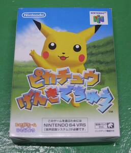 Nintendo 任天堂 64 ゲームソフト ピカチュウ げんきでちゅう ソフト単体 N64 ポケットモンスター NUS-P-NPGJ