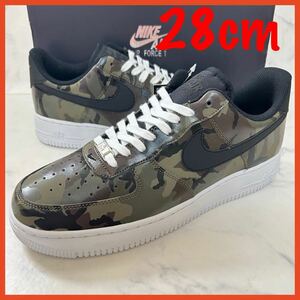 ★送料無料★【新品 デッドストック】28cm NIKE AIR FORCE 1 LOW CAMO OLIVE lv8 ナイキ エアフォース ロー カモ オリーブ ホワイト 迷彩