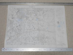 古地図 「大和郡山」 折り畳み痕なし 1：2.5万 大正11年測量、昭和59年発行、国土地理院　奈良県 （概寸：578×465㎜）
