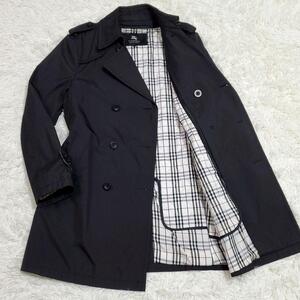 美品 L バーバリーブラックレーベル トレンチコート 中綿 ライナー ノバチェック 日本製 BURBERRY BLACK LABEL キルティング 三陽商会