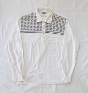 50s 60s ARROW vintage polo shirts アロー ポロシャツ シャツ コットン 染み込み アトミック 柄 アメリカ製 アメリカ ビンテージ 長袖