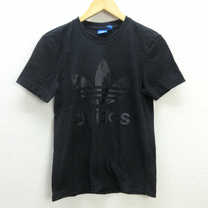 G■アディダス/adidas originals トレフォイルロゴTシャツ/BQ7598【S】黒/men