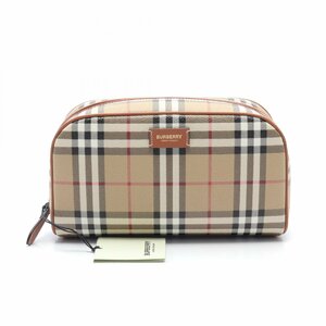 バーバリー ブランドオフ BURBERRY PVCコーティングキャンバス ポーチ ポリウレタン/ポリエステル/他 レディース