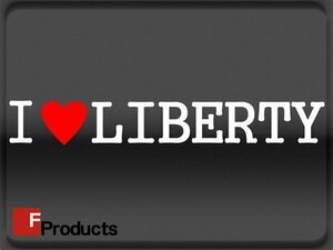 Fproducts アイラブステッカー■LIBERTY/アイラブ リバティ