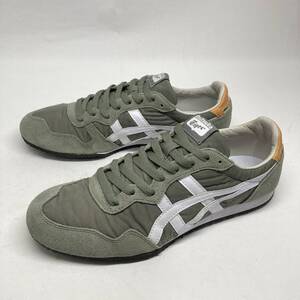 即決!定番! Onitsuka Tiger SERRANO カーキ系×白 25.5cm 1183B400 / オニツカタイガー アシックス セラーノ asics