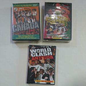 新品 DVD 5本セット MIGHTY CROWN / WORLD CLASH ANTIQUE / CANADA DVD1.2 / DEATH BEFORE DISHONOR 5 WOELD CLASH JAMAICA DVD1.2