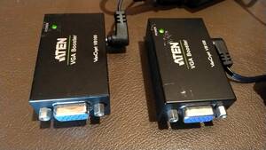 【送料込】 2台まとめて　ATEN VGA Booster VanCryst VB100 VGAリピーター　VGA信号延長増幅器