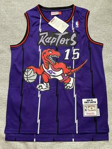 【未使用品】 NBA CARTER #15 ビンス・カーター RAPTORS トロント・ラプターズ ユニフォーム ジャージ バスケ シャツ 刺繍　L