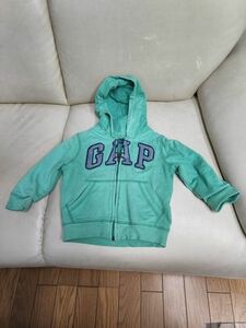 GAP パーカー 中古 90㎝ チェリーグリーン ベビー