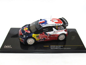 A★ ixo(イクソ) 1/43 ★ シトロエン DS3 WRC セバスチャン・ローブ 2012 ラリー・モンテカルロ 優勝車 ★ Red Bull ★ Citroen DS3 WRC