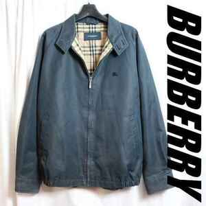 バーバリー BURBERRY 裏ノバチェック柄！スウィングトップブルゾンLL/XL コットンジャケット ドリズラージャケット 年中着やすい素材 1106