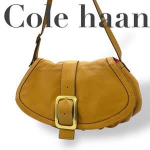 極美品　Cole haan コールハーン　ショルダーバッグ　キャメル　レザー