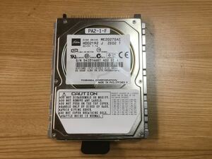 東芝 TOSHIBA 2.5インチ 20GB 内蔵HDD MK2027GAC　HDD2192 中古 動作未確認 ジャンク