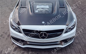 ★BENZ W205 C63 AMG カーボン フロント バンパー カバー《交換タイプ》☆