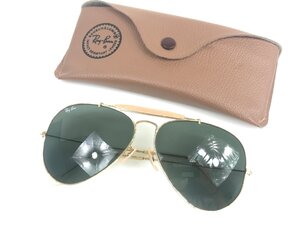 レイバン　Ray-Ban　ティアドロップ　アウトドアーズマン　ボシュロム　BL　USA　62□14　グリーン/ゴールドカラー/ピンクベージュ　YSG-89