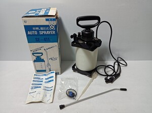 nn0202 027 アイリスオーヤマ 手押し 蓄圧式噴霧器 SE-411 4L ホワイト 中古 現状品 蓄圧式 噴霧器 園芸用品