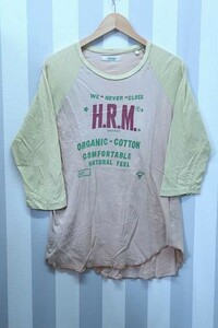 2-1277A/ハリウッドランチマーケット 7分袖ラグランTシャツ H.R.MARKET 送料200円