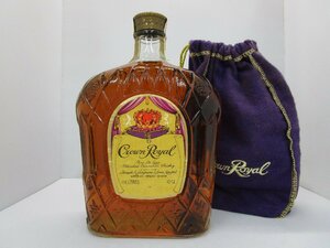 クラウン ローヤル 1975 1140ml 40% Crown Royal カナディアンウイスキー 未開栓 古酒 巾着付き/A42387