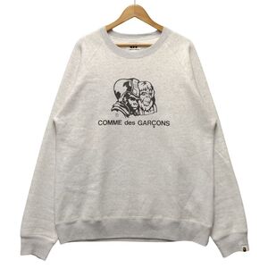 COMME DES GARCONS × A.BATHING APE BAPE 品番 001SWJ721901C 大阪限定 リバーシブルスウェット サイズ 2XL 正規品 / 35572