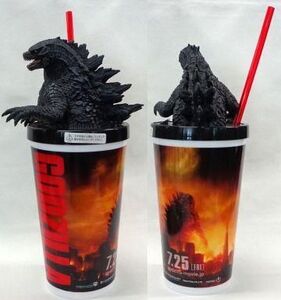 中古フィギュア 映画オリジナル ゴジラフィギュア付きドリンクカップ 「GODZILLA ゴジラ」 劇場限定グッズ