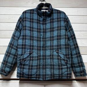 SIZE L GOODENOUGH HARRIS TWEED WOOL JACKET グッドイナフ ハリスツイード ウール ジャケット ブロックチェック GDEH GE