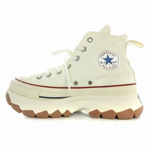 コンバース CONVERSE トレックウェーブ TREKWAVE HI 1SD034 ALL STAR 100 ハイカットスニーカー シューズ 厚底 US5.5 24.5cm 白