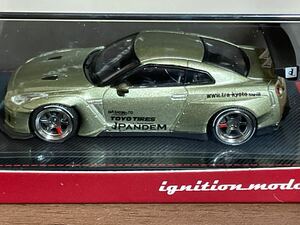 新品未使用品　ignition model(イグニッションモデル) 1/64 PANDEM R35 GT-R PANDEM R35 GT-R Green Metallic①