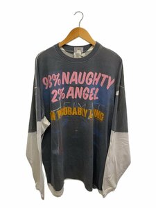 VETEMENTS◆Demnas Favorite Naughty Angel L/S/XS/コットン/GRY/総柄/UAH19TR32