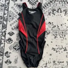 Speedo 競泳用水着 黒/赤　150cm