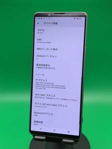 ★極美品 Xperia 1 III 256GB SIMフリー 最大容量良好 格安SIM可 docomo - SO-51B フロストグレイ 中古 新古品 W142 A-2