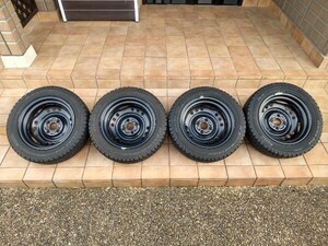 155/65R14 スタッドレス USED ミライース 4本セット 手渡し又は着払い