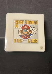 未使用 NEW ラミネート付　SOFTCARRY ソフトキャリー　DISK CASE ファミリーコンピュータ ディスクカード ケース　絶版/希少/レトロゲーム