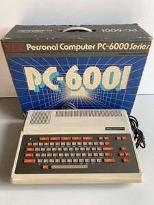 At327◆NEC エヌイーシー◆パーソナルコンピューター PC-6001 旧型PC 昭和 レトロ コレクション 通電確認済み 箱付