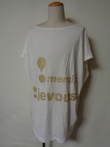 メルシーボークー*mercibeaucoup*ビッグシルエット*ラメロゴ*Tシャツ(1)