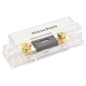 Heschen (ハドソン電気) 車 80A ANLヒューズ付きANLヒューズホルダー 自動車 バイク オーディオサブウーファー 用品 金色 1