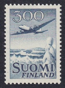 フィンランド（航空）１９５８年（未）１種完