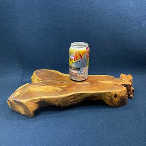 天然木 欅一枚敷板 輪切花台　木製飾り台 木工芸 煎茶道具