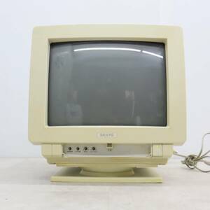 ▽希少・当時物 ジャンク｜PC用 CRTモニター 8ピン｜SANYO サンヨー CMT-A14G2 パソコンモニター｜MSX用 ■P3041