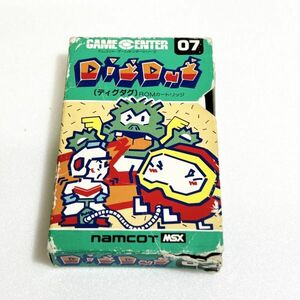 MSX ディグダグ 外箱・説明書付き　動作未確認 清掃済 ８本まで同梱可　レア