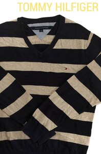 【美品】TOMMY HILFIGER(トミーヒルフィガー)メンズニット S