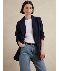 「BANANA REPUBLIC FACTORY STORE」 テーラードジャケット L ネイビー レディース